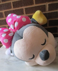 Peluche Cuddleez Minnie Mouse 24" cuscino coccola a forma lunga Disney - Foto 1 di 7
