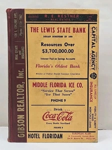 Tallahassee Florida City Directory Polk`s Criss Cross 1940 - Imagen 1 de 7