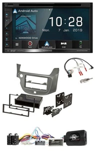 Kenwood DAB TMC USB 2DIN Lenkrad Bluetooth Navigation für Honda Jazz ab 2014 sil - Bild 1 von 11