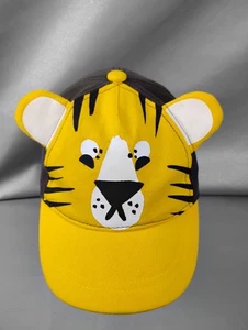Tiger Big Cat Baseball Hat Cap Ears Toddler/Kids Elastic Band Stretch Fit Unisex - Picture 1 of 10