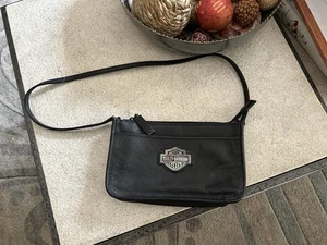 Borsa a tracolla Harley Davidson nuova in pelle nera - Foto 1 di 4