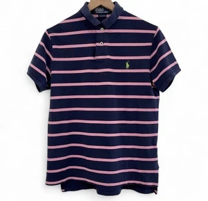 Polo Ralph Lauren Y2K Men’s M Custom Fit Striped Collared 1/4 Button Shirt - Picture 1 of 5