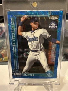 2025 Topps Pro Debut Chrome Cam Smith Blue Wave Refractor /150 🔥Hooks / Astros - Picture 1 of 4