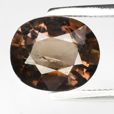 💎 Turmalina marrón natural ovalada de 1,58 quilates 8 x 6,8 mm - sin calefacción, piedras preciosas de África Foto 1 de 4