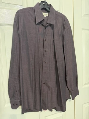 Camisa de vestir púrpura Pronto Uomo para hombre talla grande Foto 1 de 3