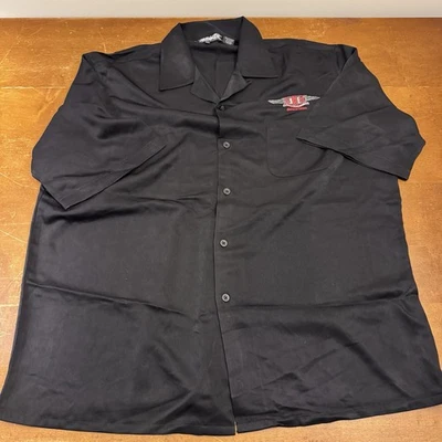 VINTAGE Dragonfly Clothing Co Shirt Mens 2XL Black Goth Y2k Button Up - Image 1 of 4