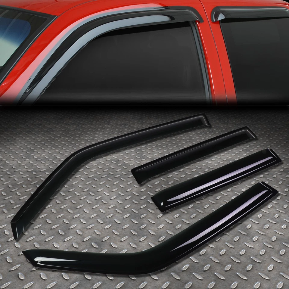 PARA 97-04 MONTERO SPORT 4 PIEZAS VISERA DE VENTANA TINTADA/DEFLECTOR DE VIENTO VENTILACIÓN PROTECTOR DE LLUVIA Foto 1 de 4