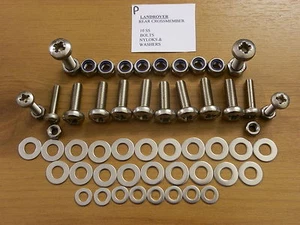 LAND ROVER DEFENDER EDELSTAHL QUERTRÄGERSCHRAUBEN HINTEN POZI X KOPFSCHRAUBEN  - Bild 1 von 1