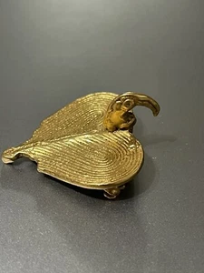 SPILLA SPILLA ALVA Studios Museo replica gioielli antichi UCCELL tono oro firmato - Foto 1 di 5