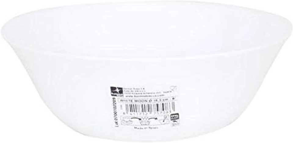 Bormioli Rocco 480210FAC121990 White Moon Small Bowl, 6-inch Diameter,Bowls - Image 1 of 1