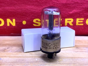 Tung-Sol 6X5GT Rectifiers Tube Metal Base Gray Plate Foil Getter Tested Good - Picture 1 of 3