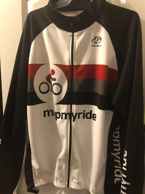 Primal Men's Cycling Jacket MAPMYRIDE Logo Full Zip Long Sleeve 3 Pockets 2XL - Image 1 of 4