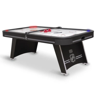 NHL 84" Indoor Air Hockey Table Electronic Overhead Projection LED Light Up Game