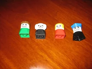 VINTAGE Lego Duplo People / Square Base Figures - Lot of 4 - Picture 1 of 1