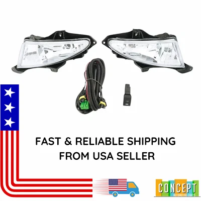 For 2007-2010 Hyundai Elantra Fog Lights Lamps with Assembly Set L&R Side - Image 1 of 4