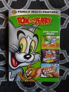 TOM AND JERRY 3 FULL LENGTH MOVIES DVD - BRAND NEW FACTORY SEALED - WARNER BROS - Picture 1 of 3