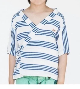 Bobo Choses Kimono Top Linen Blend Size Kids 4 Years - Picture 1 of 8