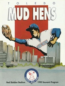 1990 Louisville Cardinals  Toledo Mud Hens International League Baseball Program - Picture 1 of 1