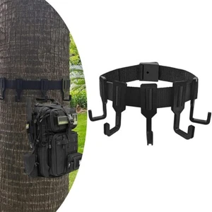 Treestand Hooks Hang Hunting Multi Hook Holder Gear Hanger with Non-Slip Straps - Picture 1 of 7