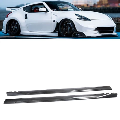 78.7"Carbon Fiber Side Skirt Rocker Panel Fit Fit For Nissan 200SX S15 240SX - Imagem 1 de 4