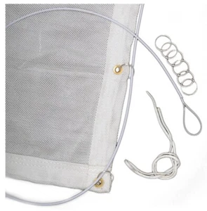Egertec Archery Backstop Netting 82ft X 10ft. Comes With Hanging Wire And Rings - Picture 1 of 3