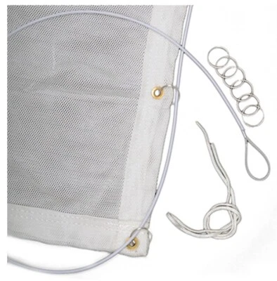 Egertec Archery Backstop Netting 30ft X 10ft. Comes With Hanging Wire And Rings - Image 1 of 3