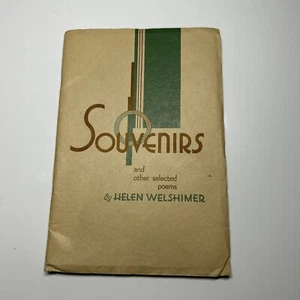 1933 Poem Book Souvenirs By Helen Welshmen Illustrated Booklet Excellent Conditi - Picture 1 of 6