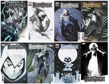 🔥 MOON KNIGHT #1 (2021,MARVEL) SET LOT OF 8 COVERS   🔥🔥