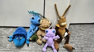 Disney Pixar Bug's Life Plush Lot Of 5 Flit Princess Dot Fleabag Hopper Dim 1998 - Picture 1 of 9