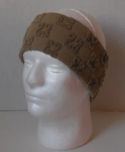 Nike Jordan Terry Headband Monogram French Men Tan/Tan/Black - Picture 1 of 4