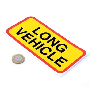 Long Vehicle Warning Sticker Truck Car Bumper SUV Laptop Safety Vinyl Decal - Picture 1 of 1