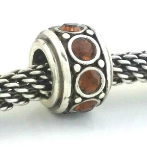 Authentic Brighton ABC Glam Spacer, Topaz Crystal, J9289A, New - Picture 1 of 1