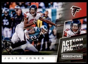 Panini Rookies & Stars 2017 lleno de acción Julio Jones #8 Atlanta Falcons 🏈 - Imagen 1 de 2