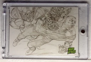 2015 Mars Attack's Occupation Concept Card 6 BLOOD BOWL. - Picture 1 of 3
