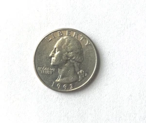 Carta faltante error cuarto 1993 In God We Trust. - Imagen 1 de 3