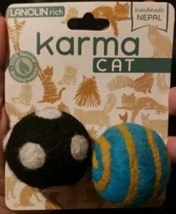 DHARMA DOG KARMA CAT Wool BALL Cat Toys! Lanolin Rich - Picture 1 of 2