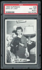 1966 Topps Superman Card #26 Safe at Last PSA 8ST (cera frontal) - Imagen 1 de 3