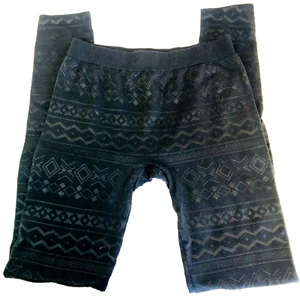 Pink Republic Legging Pants XL Athleisure Black Stretch Aztec Nordic Base Womens - Picture 1 of 11