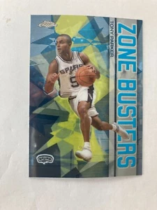 2002-03 Topps Chrome Zone Busters #ZB11 Tony Parker Spurs - Picture 1 of 2
