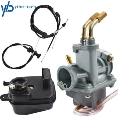 For Yamaha Y ZINGER PW 50 PW50 Carburetor Carb Air Filter & Throttle Choke Cable - Image 1 of 4