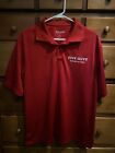 Five Guys Burgers And Fries Polo Red Size Mens Large Employee Uniform (m3)