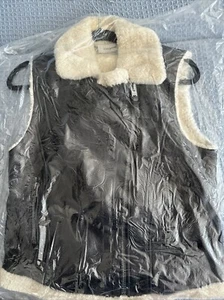 Tags Still On Coach Shearling Moto Vest - Picture 1 of 3