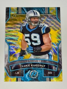 2024 Topps Resurgence - Luke Kuechly - Yellow Surge Refractor - Picture 1 of 2