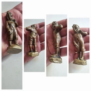 Lovely Vienna Bronze Tiny Girl Figure 9 cm x 3 cm FREE SHIPPING - Picture 1 of 5