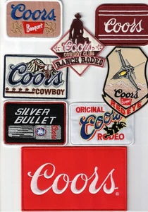 Coors Banquet Beer Rodeo Cowboy Silver Bullet Patch Vintage Sew / Iron On - Picture 1 of 9