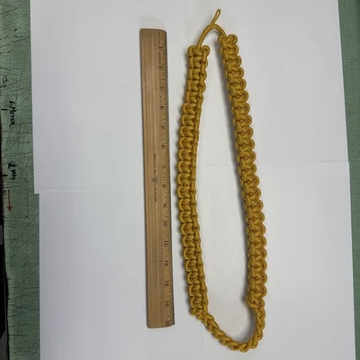 Cuerda de hombro dorada/nylon - Guardia de honor - Cordón cobra - 18"" - Hecha en EE. UU. Foto 1 de 3