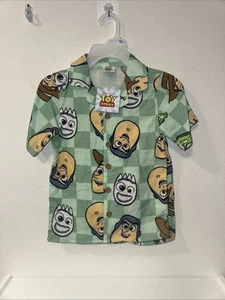 Toy Story Kleinkind Outfit Größe 5 geknöpftes Hemd und Shorts - Bild 1 von 6