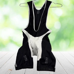 GORE BIKE WEAR Xenon 2.0 Bib Shorts Men M Black White Long Distance Cycling Pad - Picture 1 of 17