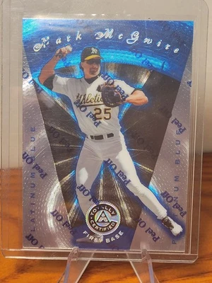 1997 Pinnacle Totally Certified - Mark McGwire #49 Platinum Blue /1999 - Image 1 of 4