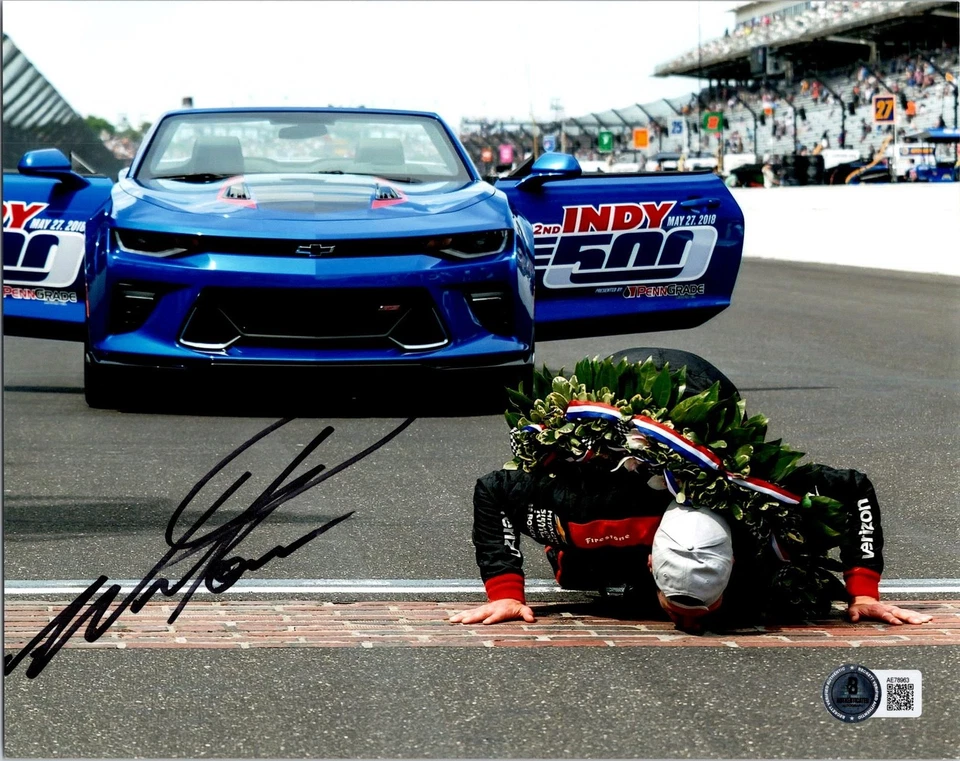 FOTO FIRMADA POR WILL POWER 8X10 BECKETT BAS CERTIFICADO DE AUTENTICIDAD INDY 500 GANADOR 7 Foto 1 de 1